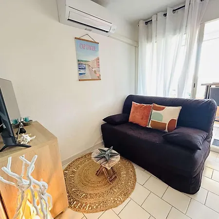 T2 Climatise Avec Cabine, Proximite Plage, Cap D'Agde - Fr-1-249-457 Апартаменты
