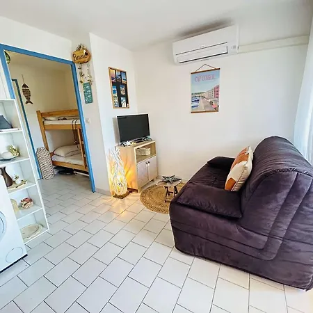 T2 Climatise Avec Cabine, Proximite Plage, Cap D'Agde - Fr-1-249-457 Апартаменты *